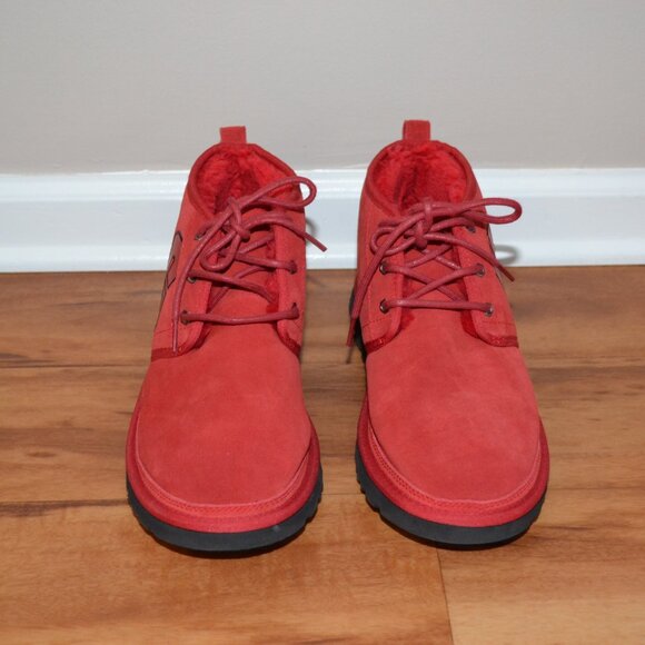 Share UGG Mens Neumel Graphic Outline 1130715 Round Toe Red Chukka Boot Size US - Picture 2 of 10